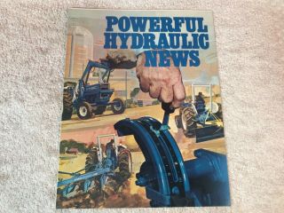Rare 1965 Ford Hydraulic Tractors Dealer Sales Brochure Poster