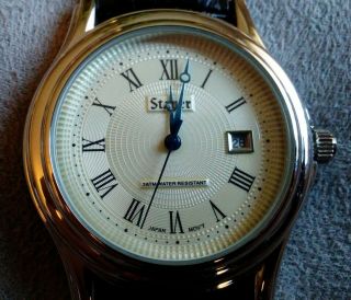 Authentic - Stauer - Metropolitan Wrist Watch - Never Been Worn - Leather Band