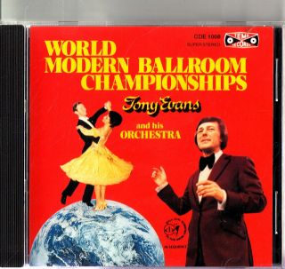 Tony Evans And His Orchestra - World Modern Ballroom Championships - 1991 Cd Rare