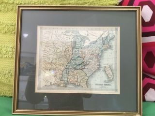 Antiquarian Map Of United States 1836 Publ Thomas Kelly,  Drawn Alexander Finlay