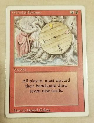 Wheel Of Fortune - Mtg Revised 3rd Edition