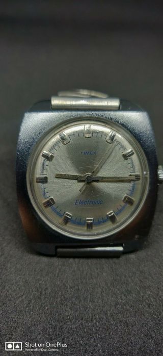 Timex Electric Vintage 70s Mens Watch Running With Fresh Battery