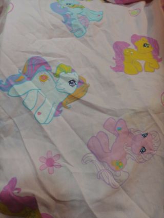 Vintage My Little Pony Sheet Fabric Twin Fitted Rare Usa