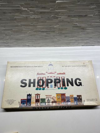 Rare 1973 Shopping Board Game John Ladell Company Co Scarce