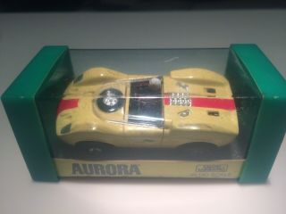 Rare Aurora Model Motoring Ho Scale Slot Car Thunderjet Yellow Mclaren Elva
