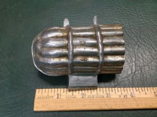 Antique Brevete Pewter Chocolate Ice Cream Marzipan Mould Mold Asparagus 3