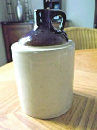 Western Stoneware 1/2 Gallon Crock Jug with Maple Leaf 3