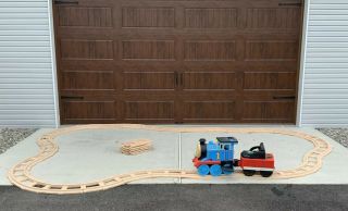 Thomas The Train Rare Vintage Peg Perego Ride - On Giant Battery Toy 36 Track