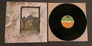 Led Zeppelin Iv (four Symbols) - Rare Uk Atlantic 12 " Vinyl Lp With Inner