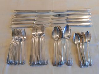1847 Rogers Bros " Lovelace " Silverplated Grille Set - Service For 10