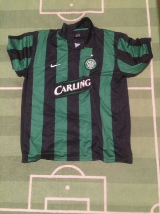 Rare 2006/2008 Glasgow Celtic Away Football Shirt Xl Men’s Nike Carling