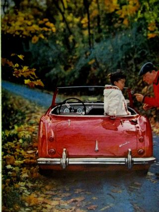 1958 Austin Healey J.  S.  Inskip Inc.  N.  Y.  Rare Regional 2 Pge Print Ad