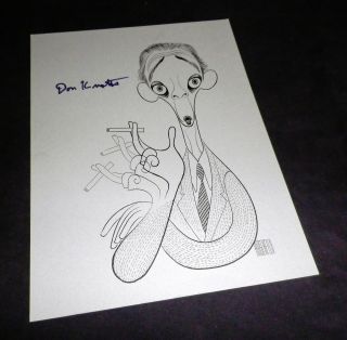 Don Knotts Rare Signed Al Hirschfeld Art Print Unique Rare Andy Griffith Show