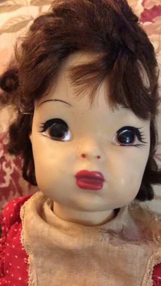 Vintage 16 " Terri Lee Auburn Hair,  Hard Plastic Doll,  1950s,