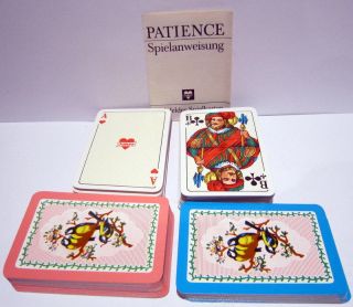 Vintage Nos Rare Germany/ddr Two Deck Set Playing Cards " Joker " 50b