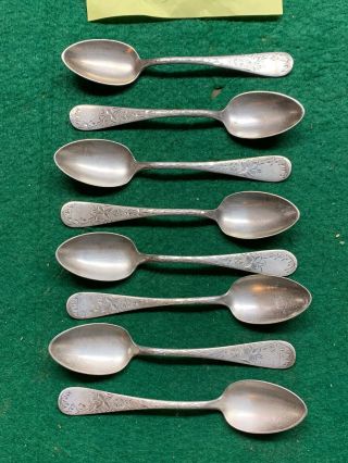 Spoons — Towle Mfg.  Co.  Antique Demitasse Spoons Set — 8 Each