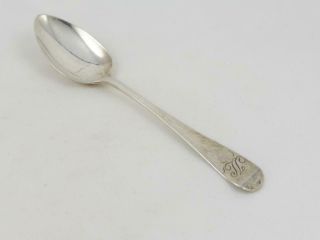 Antique George Iii Sterling Silver Tea Spoon London 1808 J Lambe 12.  35 Grams