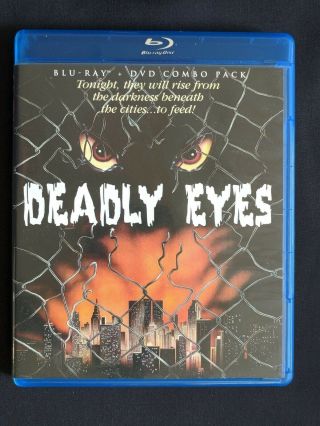 Deadly Eyes (blu - Ray/dvd,  2 - Disc Set) Rare,  Oop Like