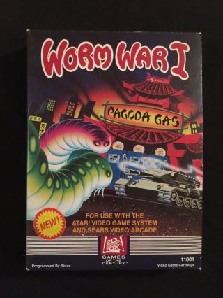 Worm War 1 Atari 2600 Video Game System Ultra Rare Complete Cib