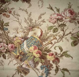Late 19th Century French Rococo Linen Cotton V 372