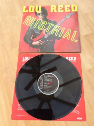 Lou Reed - Mistrial - Rare Ex,  Vinyl Lp Record
