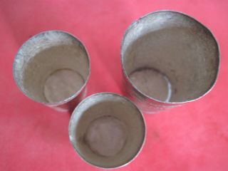 Silver 900 African or Asian Shot ' Glasses ' Set of Three 3