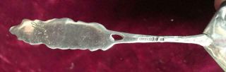 Antique Swedish Sterling Silver Tea Caddy Spoon Shell Bowl Floral Handle 5 
