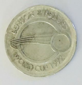 Benson & Hedges Cricket World Cup 1992 Silver Style Token Rare Vintage (r10)