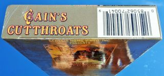 CAIN ' S CUTTHROATS (VHS) RARE 1970 DRAMA w JOHN CARRADINE (ICE PIRATES,  SHOOTIST) 3