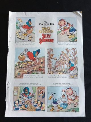 Antique/vintage Walt Disneys Silly Symphony,  Cartoon Good Housekeeping