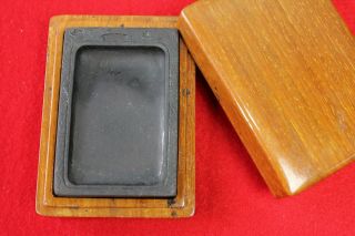 Calligraphy Tool Chinese Ink Stone With Wooden Box