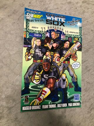 Chicago White Sox Comic Subway Baseball Collectors Giveaway Promo 8 - 10 - 03 Rare