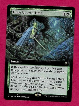 Foil Alternate Frame Once Upon A Time X1 Mtg Throne Of Eldraine Extended Art