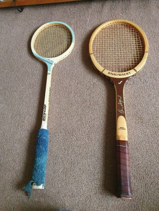 Vintage Tennis Rackets Rare Snauwaert Brian Gottfried
