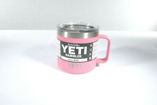 Yeti Rambler 14 oz Rambler Mug Harbor Pink Rare Limited Edition 2