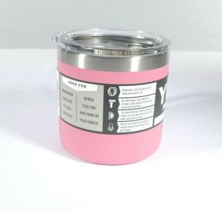 Yeti Rambler 14 oz Rambler Mug Harbor Pink Rare Limited Edition 3