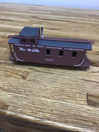 Rare Precision Scale Hon3 0574 D&rgw Long Caboose Peaked Roof M - 3