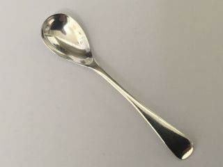 Victorian Solid Silver Salt Spoon By Levi & Salaman Birmingham 1896