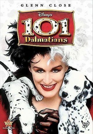 101 Dalmatians (dvd,  2008) Disney W/slipcover Glenn Close Rare Oop