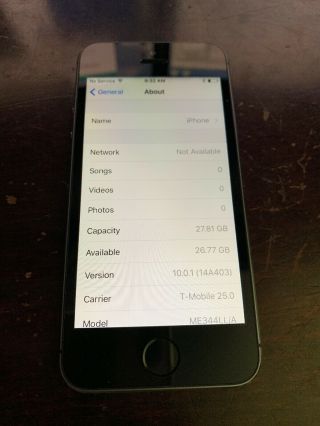 RARE - Apple iPhone 5s Space Gray 32GB -  Jailbroken iOS 10.  0.  1 2