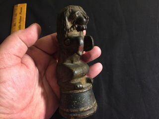 A.  C.  Williams Antique Cast Iron Circus Lion Penny Bank Guaranteed Real