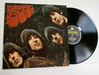 The Beatles - Rubber Soul Lp Vinyl Ex/ex Rare 1965 Uk Mono Album