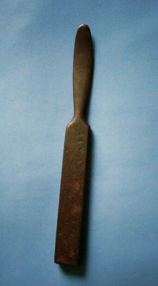 Old Antique Primitive Forged Cast Iron Metal Clam Oyster Shucker Knife Opener
