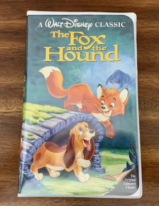 The Fox And The Hound (vhs) Black Diamond Edition Disney Rare 2041 Htf