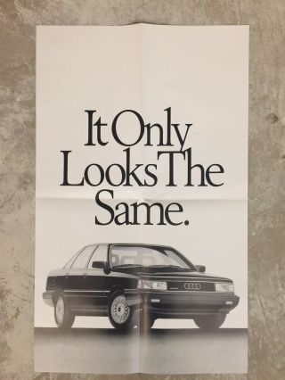 1988 Audi 200 Sedan Showroom Advertising Sales Poster Rare Awesome L@@k
