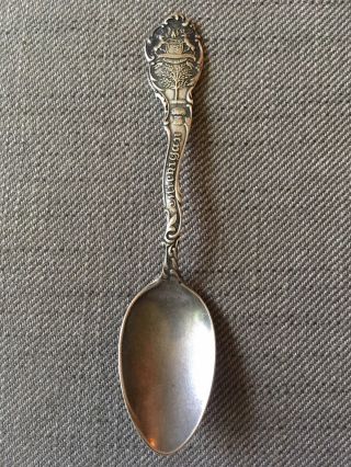 Vintage Michigan Souvenir Spoon Sterling Silver Featuring State Seal 5 1/2 "