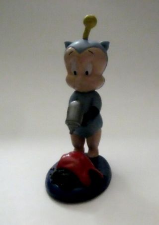 Rare Vintage 1996 Porky Pig Large Pvc Martian With Ray Gun Spaceman By Applause