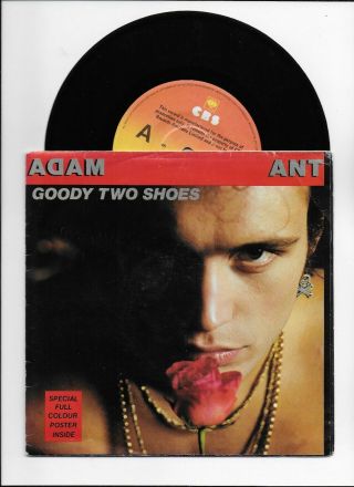 Adam Ant Goody Two Shoes Rare Australia Promo Single In Poster Pic Sleeve