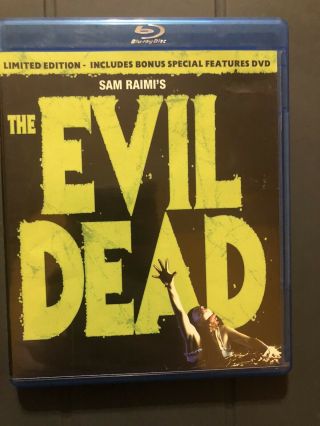Evil Dead Limited Edition Anchor Bay Blu Ray With Rare Bonus Dvd Rare & Oop