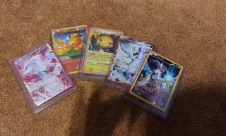 Nm 5 Rare Holo & Reverse Holo Pokemon Cards,  1 Random Pack Of 20 Cards